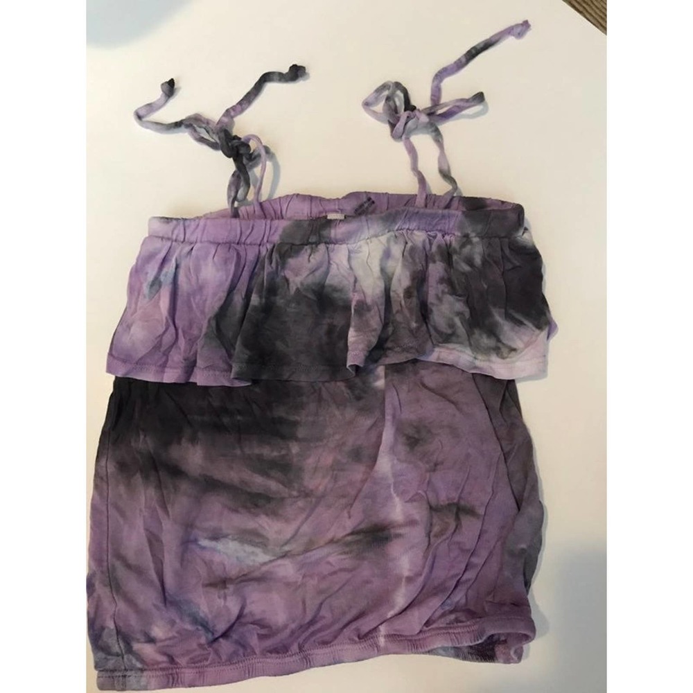 Young Fabulous & Broke girls tank top, tie-dyed purples size 8